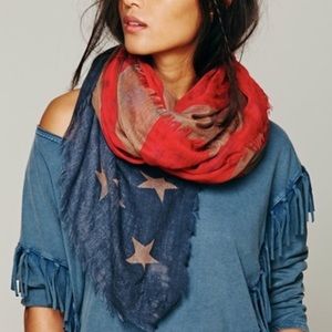 Free People American Flag scarf
